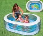 Intex Oval Whale Kids Fun Inflatable Pool – 57482