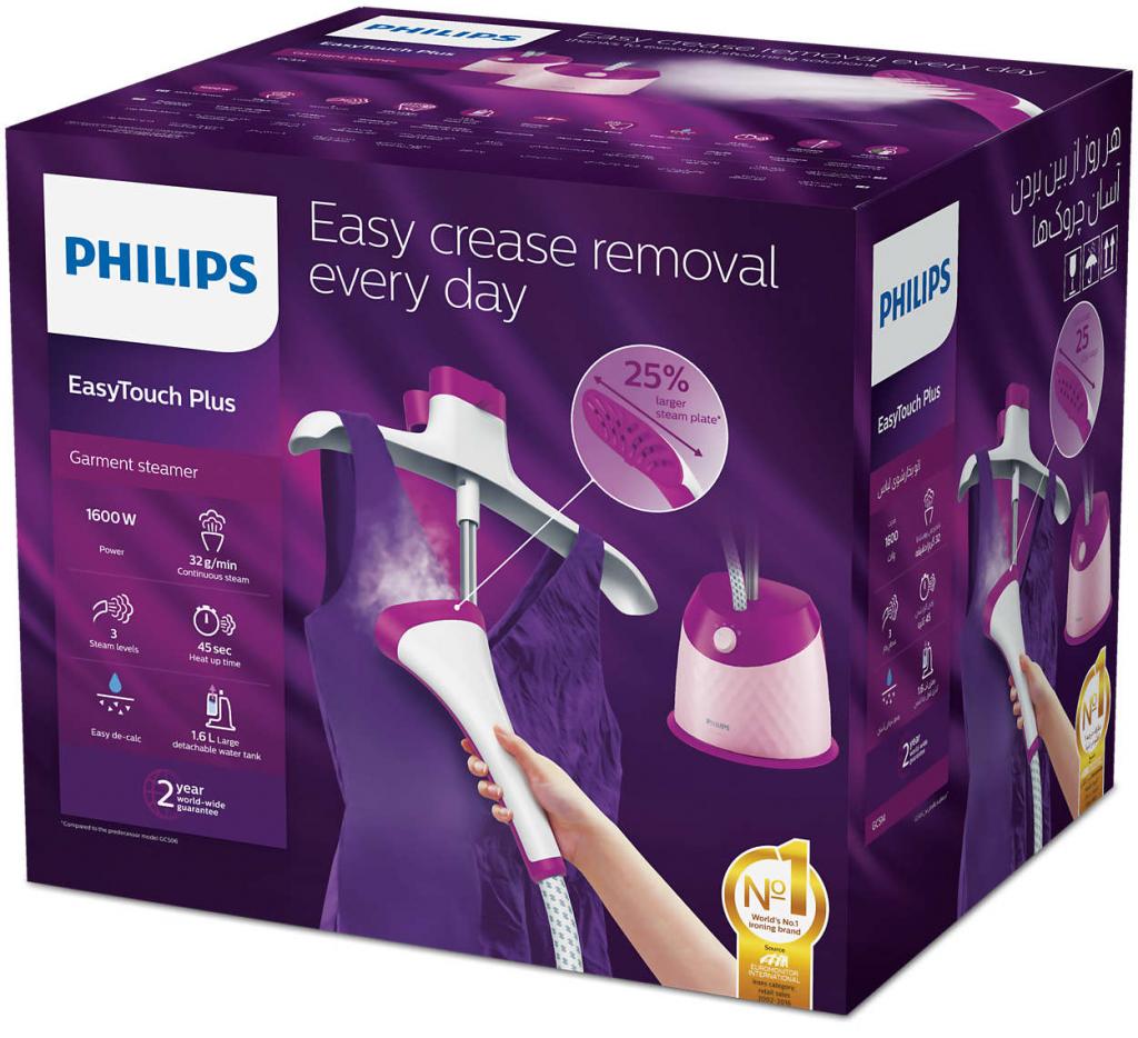 Philips EasyTouch Plus Garment Steamer – Dobi Iron – GC514/46