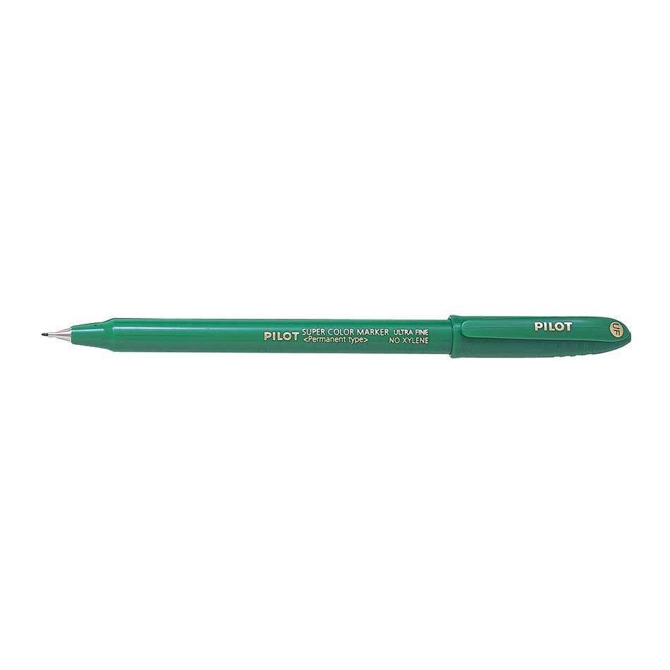 Pilot Super Color Permanent Ultra Fine Tip Marker - Green - SCAN -UF