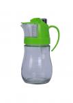 Press & Measure 600ml Oil Vinegar Glass Container Dispenser