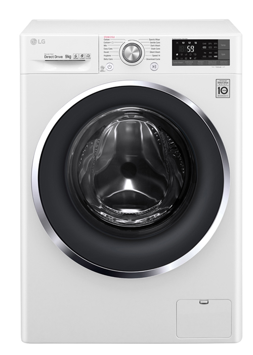 LG 9Kg 6 Motion Inverter Direct Drive Front Loading Washing Machine - FC1409S3W