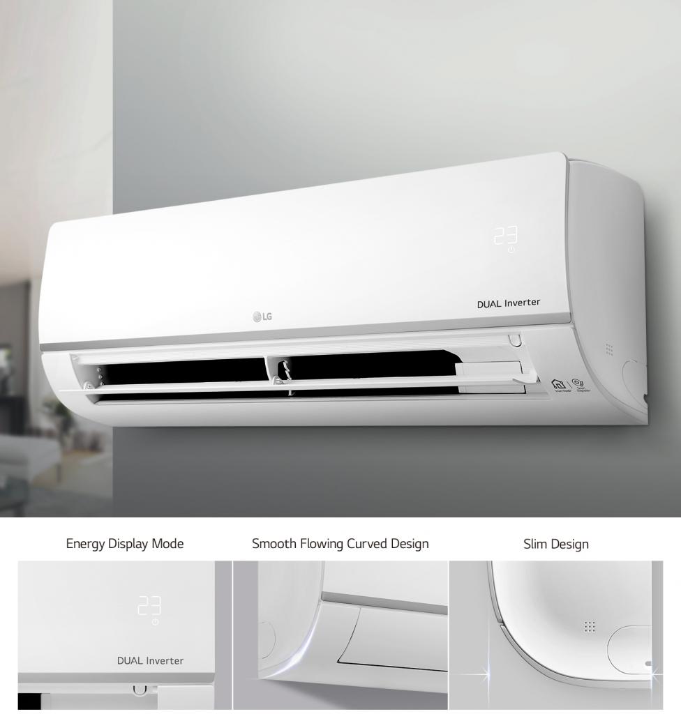 LG Inverter Air Conditioner 24000 BTU Dual Cool - S3Q24KE2