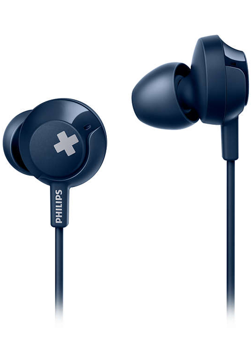Philips Bass + Headphones With Mic - SHE4305