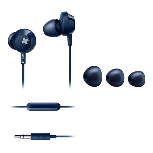 Philips Bass + Headphones With Mic - SHE4305