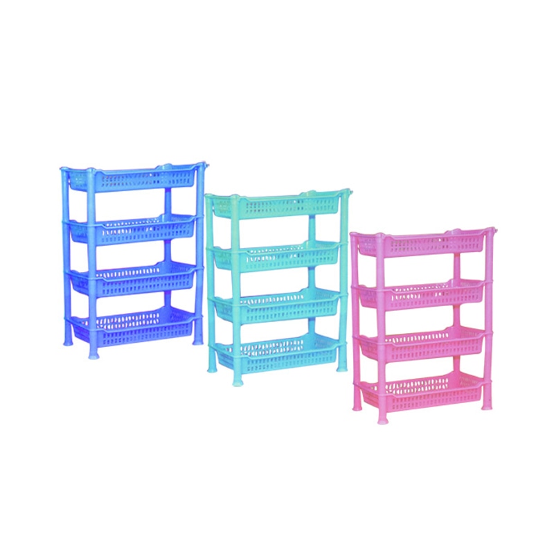 Daxer 04 Tier Plastic Kitchen Rack DKR 01 Pink