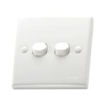 Orange Casablanca X5 1 Way 2 Gang 10A Switch (100-0120)