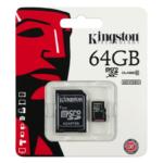 Kingston 64GB Class-10 SDCA10/64GB Micro SD With Adapter