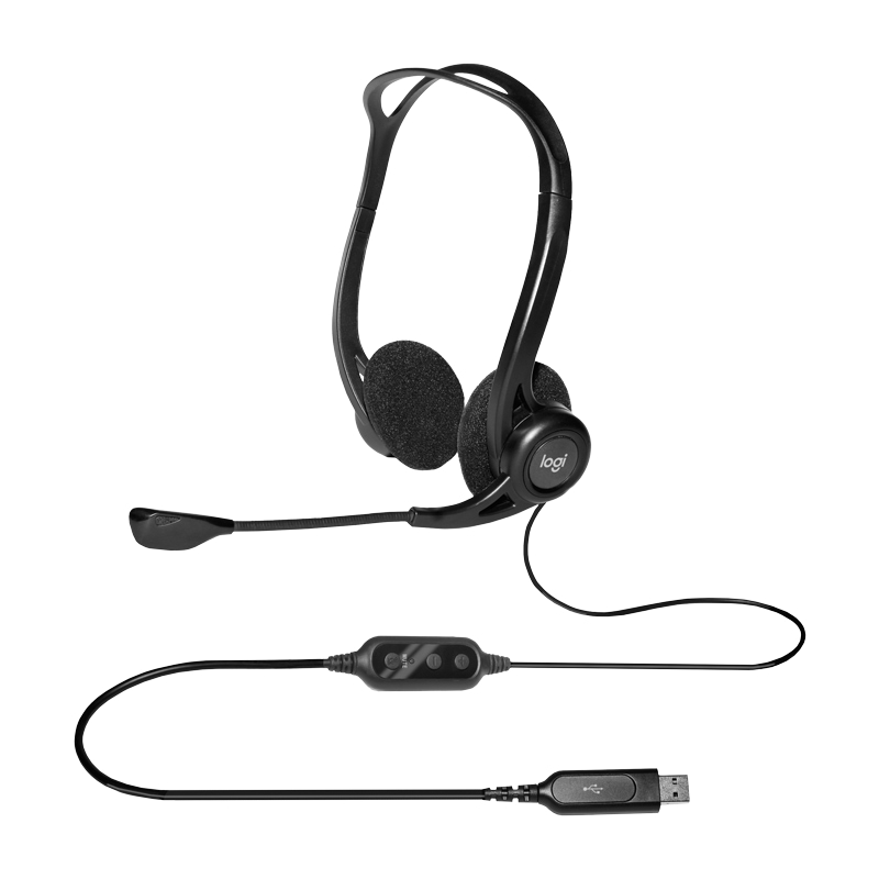 Logitech H370 USB Digital Audio Computer Headset with Noise Canceling Microphone
