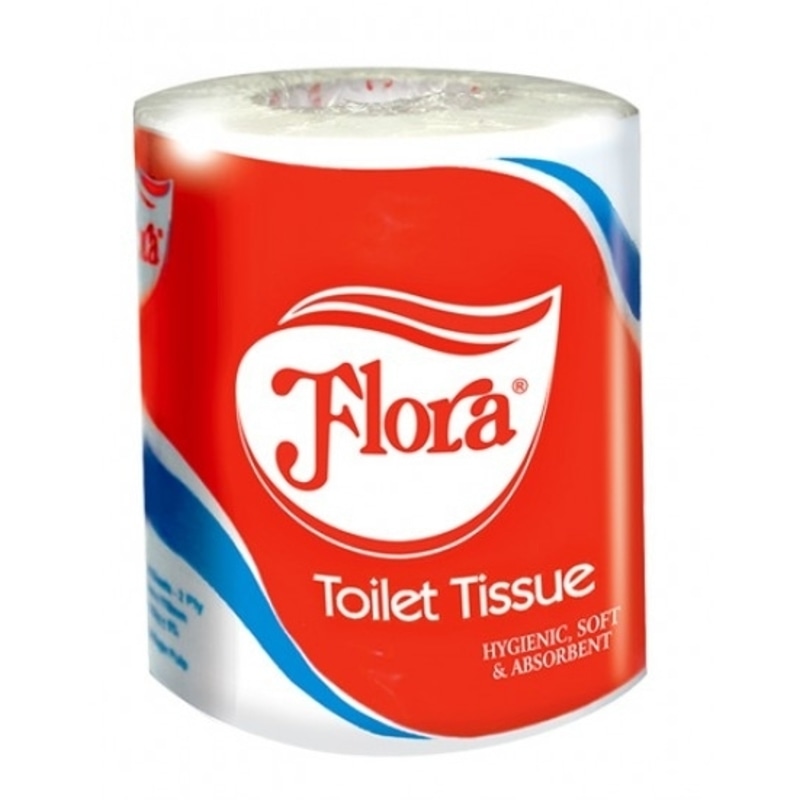 Flora 2 Ply Toilet Tissue Single - Roll