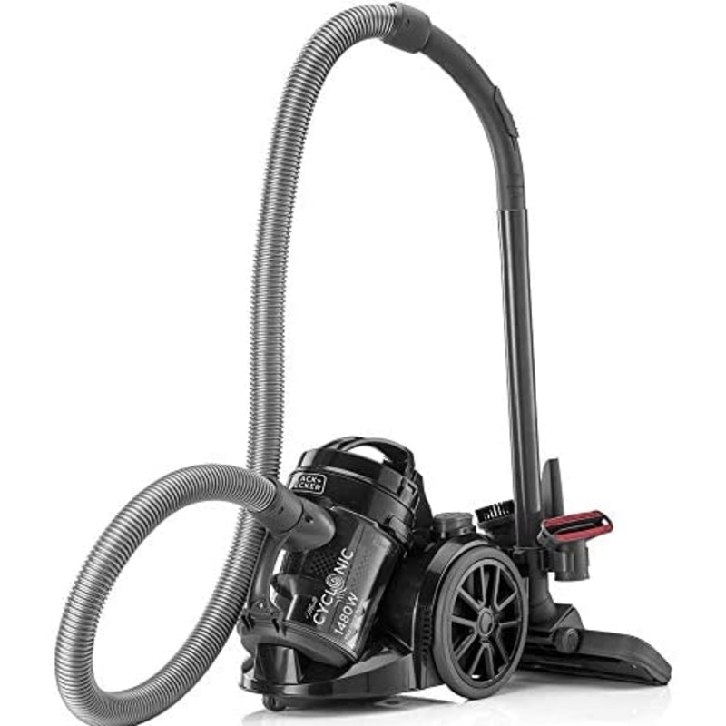 Black & Decker 1480W Bagless MultiCyclonic Canister Vacuum Cleaner - VM1480-B5 - Black
