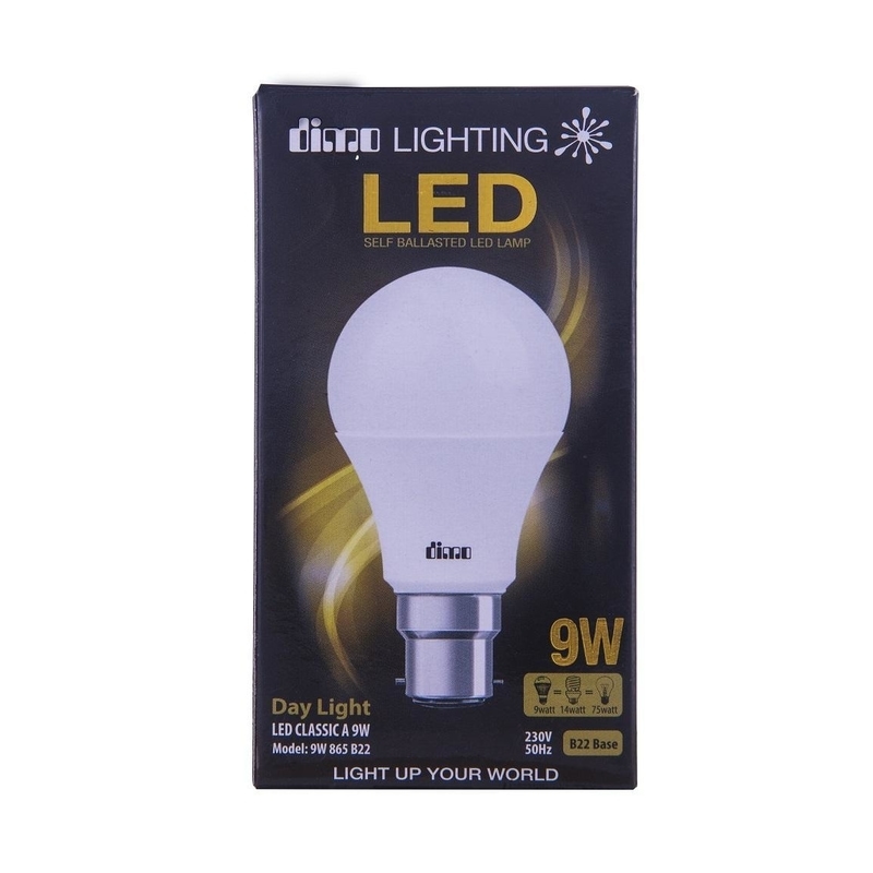 Dimo LED Bulb B22 9W Cool Daylight - Pin Type