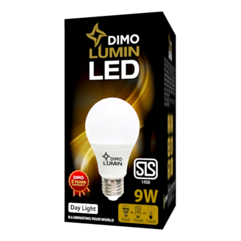 Dimo Lumin LED A3 Bulb E27 9W Day Light - Screw Type
