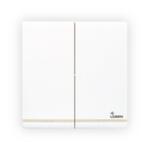 Dimo Lumin 2 Gang 2 Way Switch White – L822L