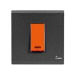 Dimo Lumin 20A Double Pole Switch with Indicator Black – L8MDN/20/H