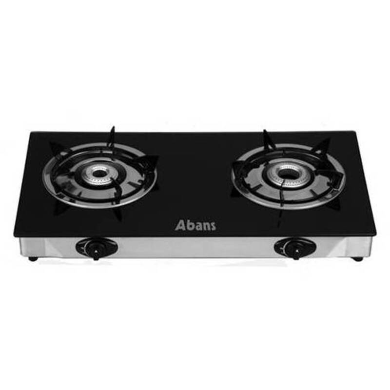 Abans Two Burner Glass Top Gas Cooker - AB-2507