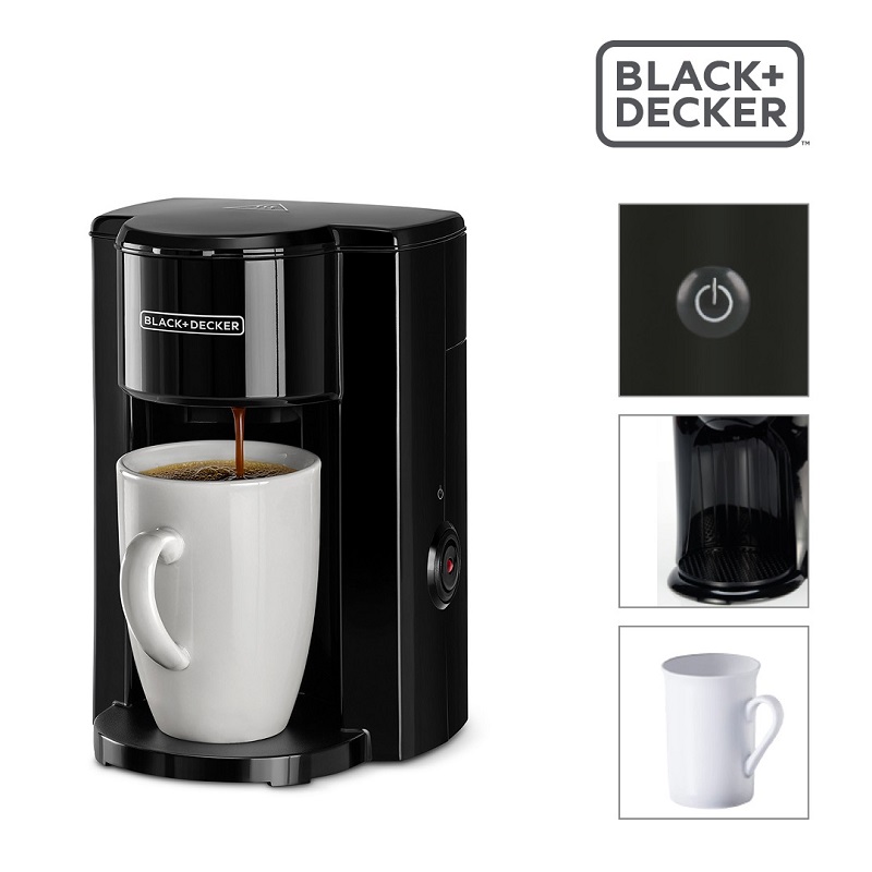 Black & Decker 330W One Cup Coffee Maker With Coffee Mug - DCM25-B5