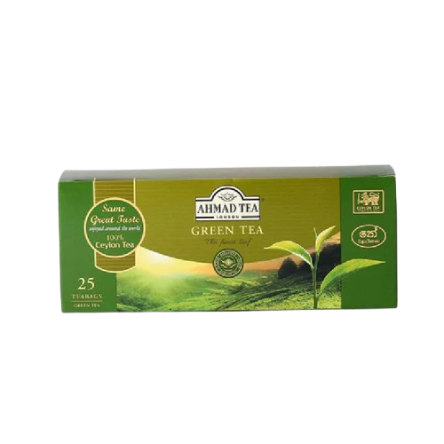Ahmad Green Tea 25x2g Tagged Tea Bags - 50g